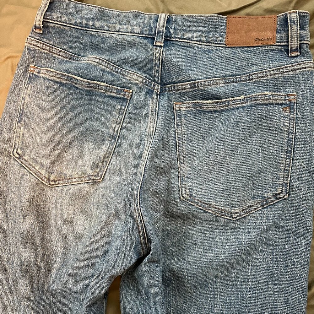Madewell The 90s Creased High-Waist Straight-Leg Jeans – Size 28 - Picture 6 of 6